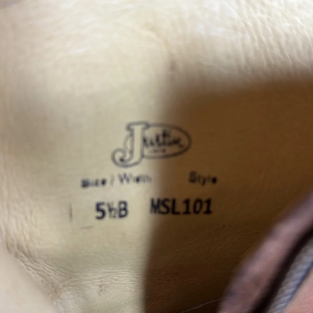 Justin Tan RUSTICO brown distressed leather ankle boots Size 5.5 - Picture 14 of 14
